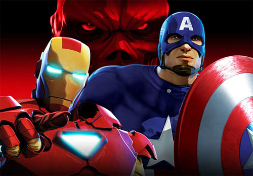  کارتون Iron Man and Captain America: Heroes United