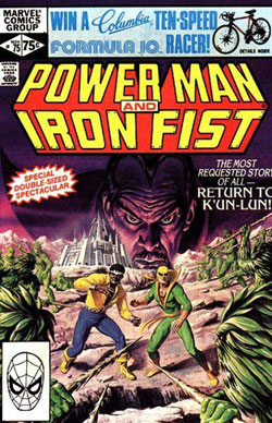 - شماره های 74 و 75 از سری اول  کمیک Power Man and Iron Fist