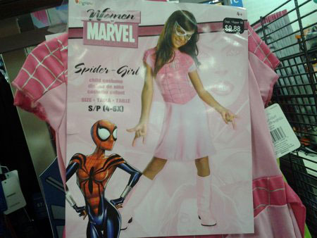 لباس دختر عنكبوتي براي مراسم هالووين