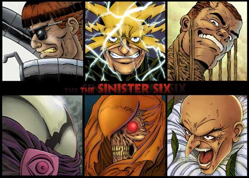the sinister six شش خبيث