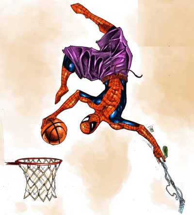 مرد عنکبوتی بسکتبال