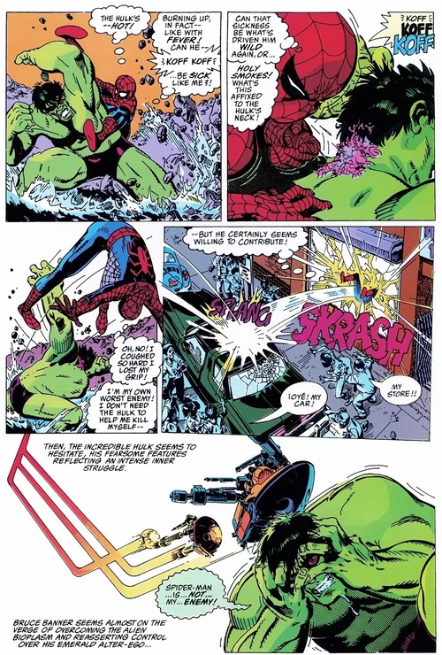 کمیک اسپایدرمن hulk