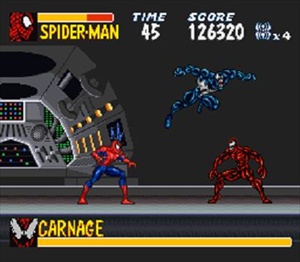 - بازی "مرد عنکبوتی شگفت انگیز: دشمنان مرگبار" (1995)
