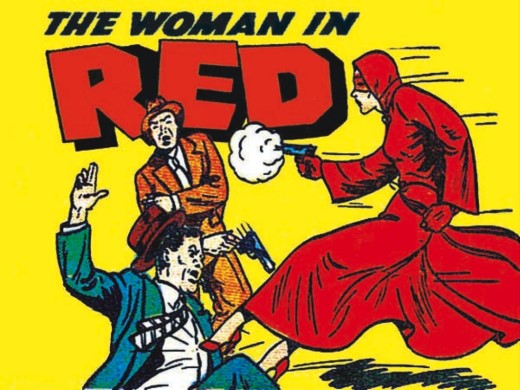 زن قرمز پوش
